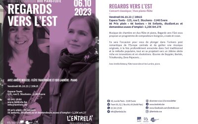 Concert 6/10 – Regards vers l’Est avec Amélie Debecq & Isis Larrère (flûte & piano)