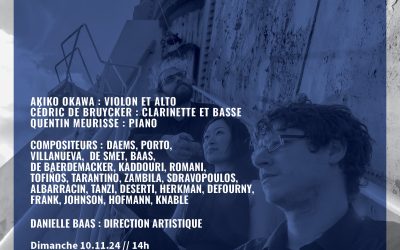 Concert du 10/11 – Trio Eräma dans le cadre du festival Osmose