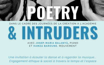 Concert du 3/12- Poetry & Intruders avec Josep Maria Balanyà et Hamza Baroune