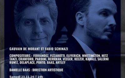 Concert du 23/11 – Piano quatre mains avec Gauvain de Morand et Fabio Schinazi (Festival Osmose)