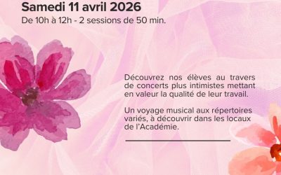 Les « Pauses musicales » reviennent à l’Académie | Samedi 11 avril